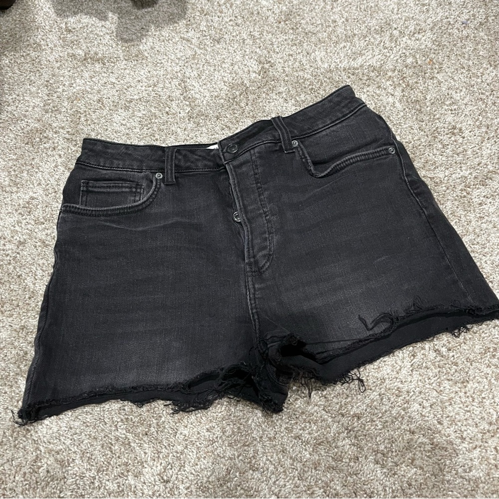Black Denim Women's Shorts